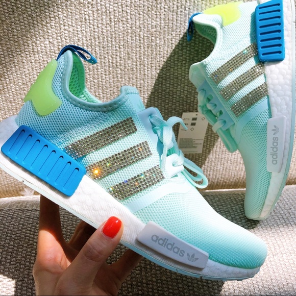 adidas Shoes - Adidas nmd w custom crystals